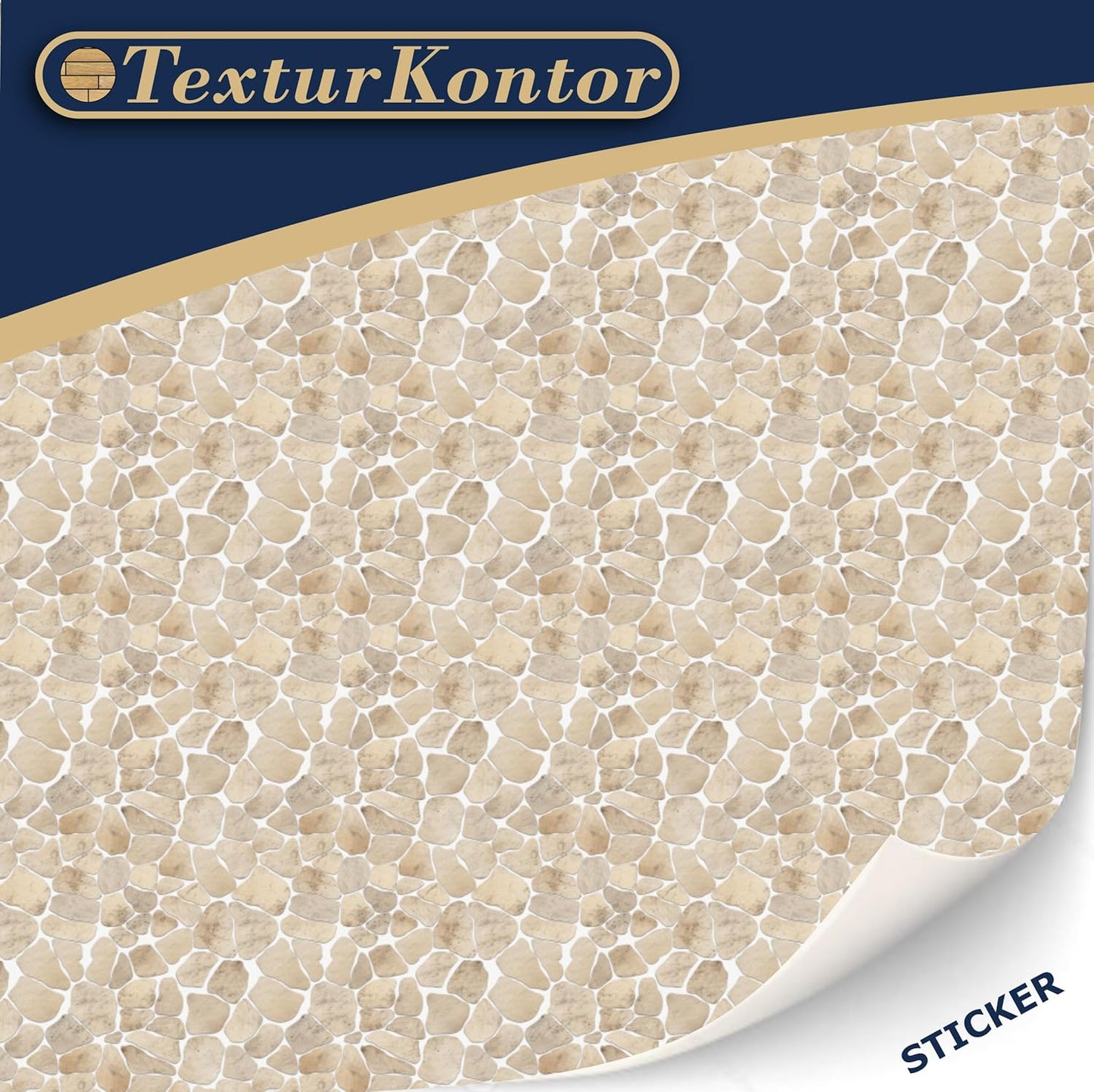 3 Sheets Self-Adhesive Decorative Film Paving Stones and Surfaces for Model Making in Scale 1:87 Scale H0 (UK: 3.5 mm Scale) (Sandstone Mosaic)