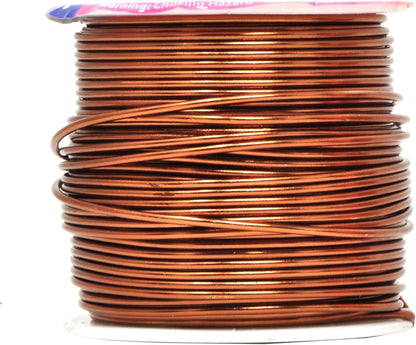 Mandala Crafts 16 Gauge Anodized Aluminum Craft Wire for Jewelry Making – 390 FT Colored Flexible Silver Copper Purple Pink Brown Ice Blue Wire - Bendable for Bonsai Armature Crafting Sculpting - Crafty Corner
