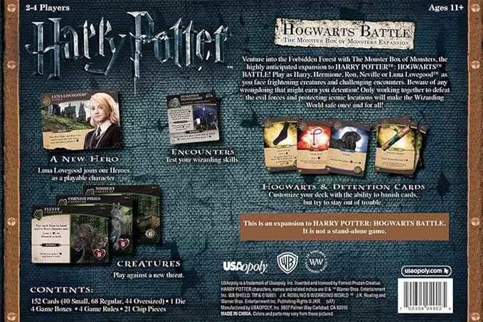 Hogwarts Battle - The Monster Box of Monsters Expansion Card Game
