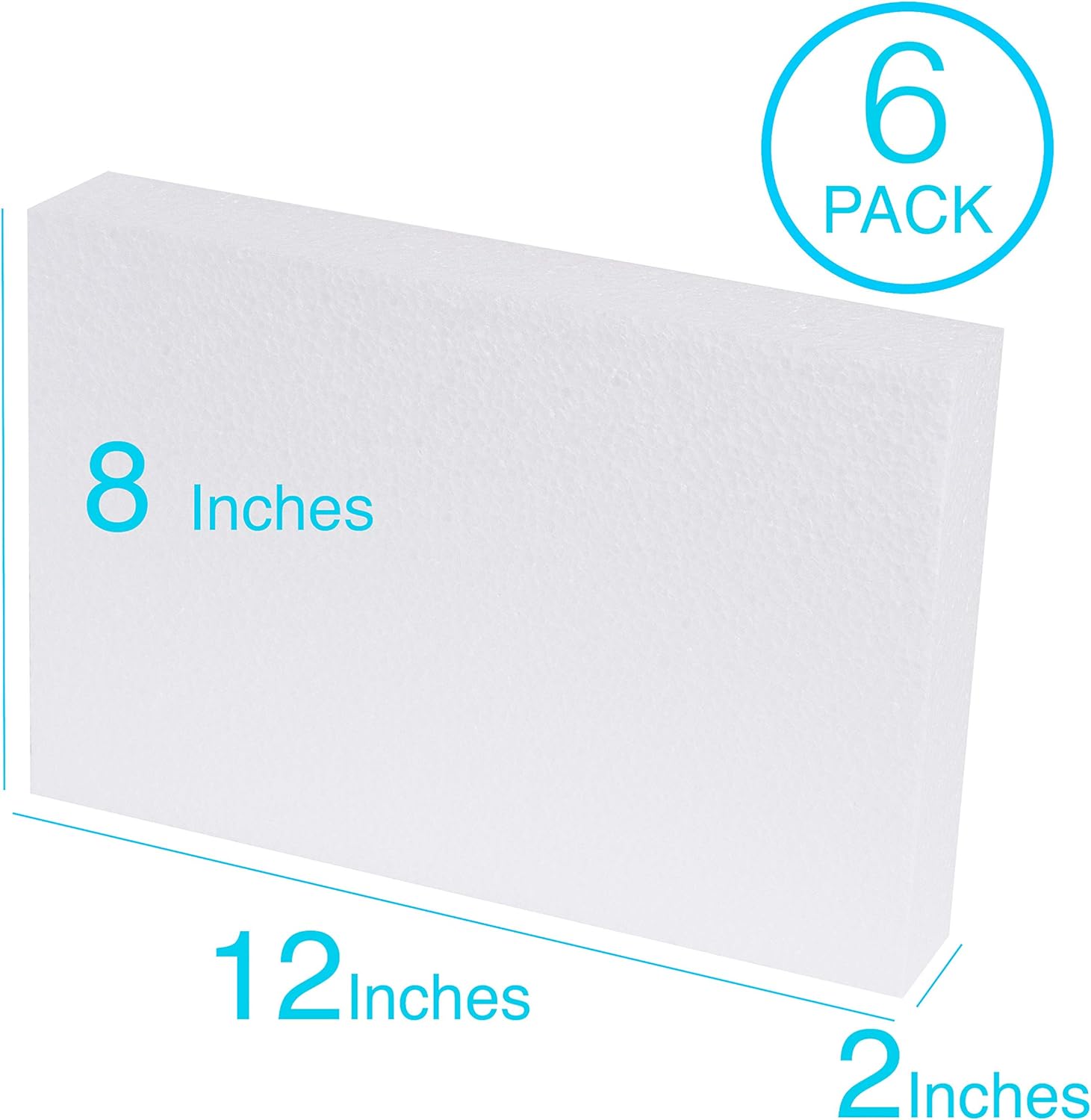 Silverlake 8x12x2 Craft Foam for Styrofoam Block Projects (6-Pack) - Crafty Corner