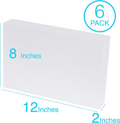 Silverlake 8x12x2 Craft Foam for Styrofoam Block Projects (6-Pack) - Crafty Corner