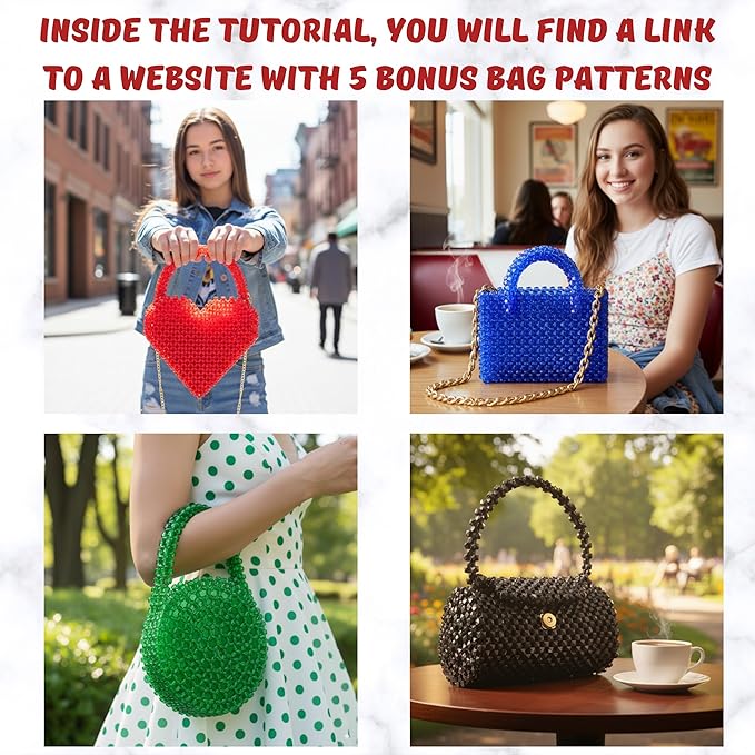 Arts and Crafts for Adults: Craft Supplies for Weaving Beaded Cute Things. DIY Kits for Adults - Hobbies for Women, Teen Gifts. Bead Kit Art Supplies. Step-by-Step Video Tutorial. Black