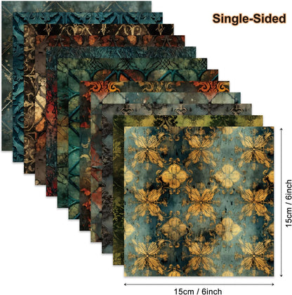 Vintage Window Scrapbook Paper Pad Color Boho Patterned Paper 6×6,24 Sheets Single-Sided Scrapbooking CardStock Papers Pad for Holiday Cardmaking DIY Origami Journaling. - Crafty Corner