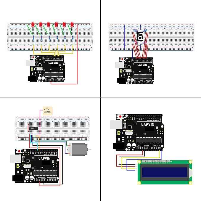 LAFVIN Project Super Starter Kit for R3 Mega2560 Mega328 Nano with Tutorial Compatible with Arduino IDE