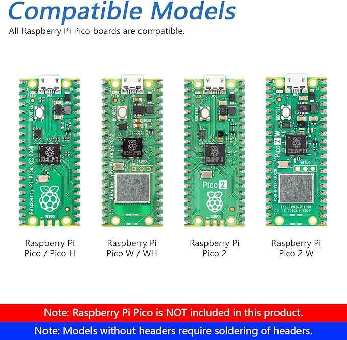 Freenove Omni Wheel Car Kit for Raspberry Pi Pico 1 2 W (Not Included), 3-Wheel and 4-Wheel Forms, Accelerometer Module, Compass Module, Ultrasonic Distance Sensor