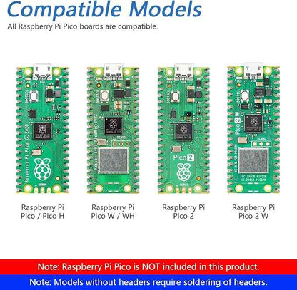 Freenove Omni Wheel Car Kit for Raspberry Pi Pico 1 2 W (Not Included), 3-Wheel and 4-Wheel Forms, Accelerometer Module, Compass Module, Ultrasonic Distance Sensor