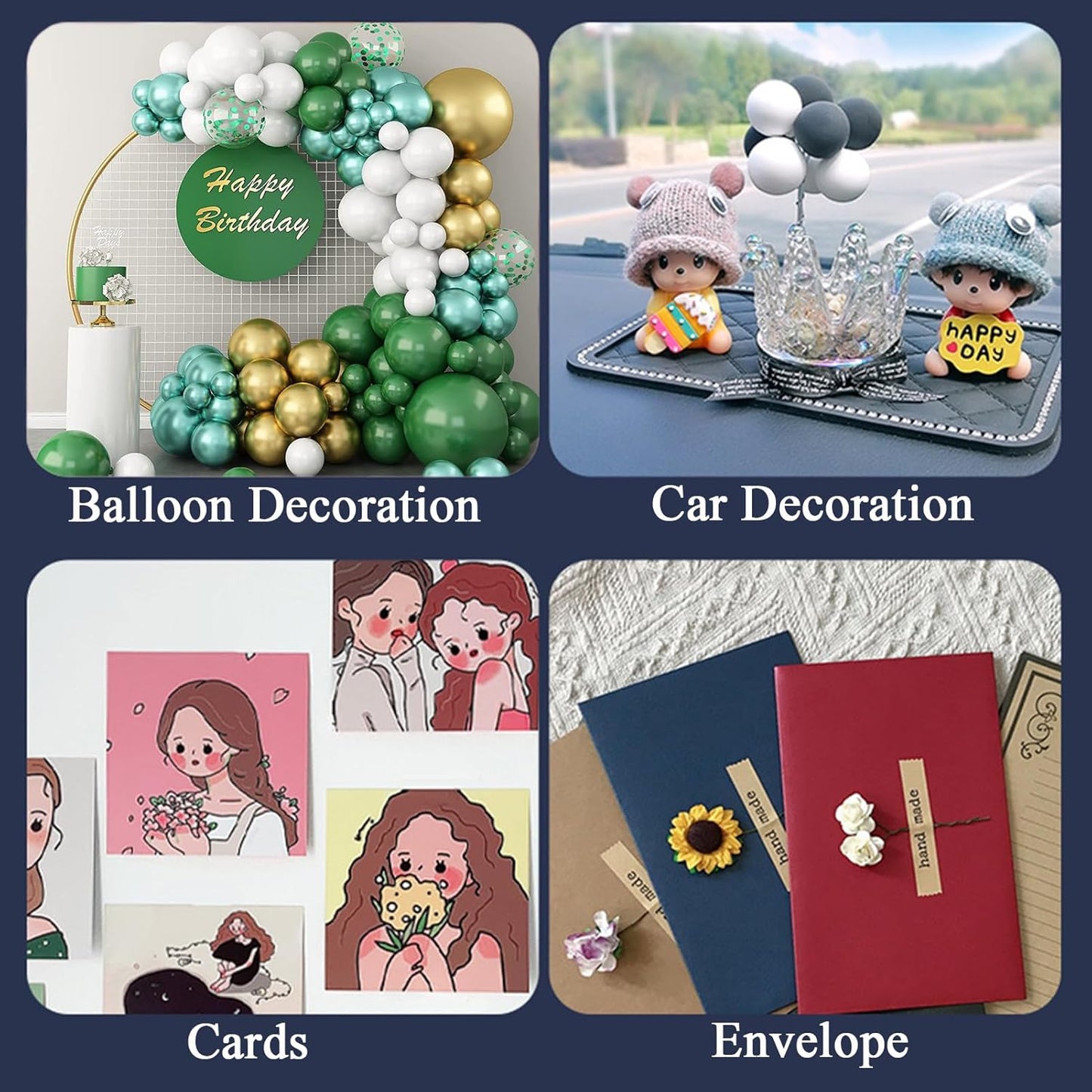 Adhesive Stick dots Two-Sided Sided Mounting Putty Stick Tack for Wall Hanging Crafts Balloons Festival Party Decorations,Clean Removable(0.31"*0.51"-1000)