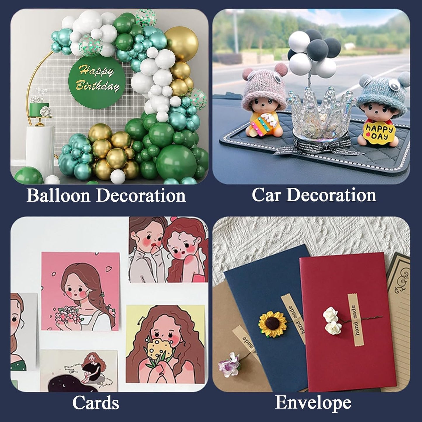 Adhesive Stick dots Two-Sided Sided Mounting Putty Stick Tack for Wall Hanging Crafts Balloons Festival Party Decorations,Clean Removable(2400)