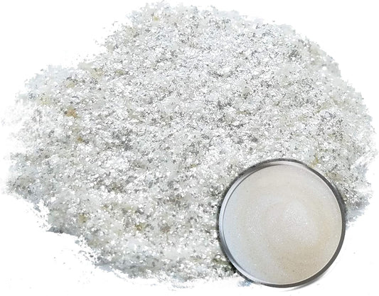 Eye Candy Pigments Premium White Mica Powder - Airi White (25gr) - for Epoxy, Resin, Soap, Paint, Woodworking, Acrylic Pouring, Bath Bombs, Fishing Lures - DIY Arts and Crafts Additive
