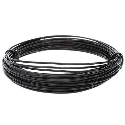 The Beadsmith Anodized Aluminum Wire – 12 Gauge – 39 feet – Black Color – Bendable Craft Wire Used to Jewelry Making, Wire Wrapping, Sculpting, Floral, Modeling and Other DIY Arts & Crafts