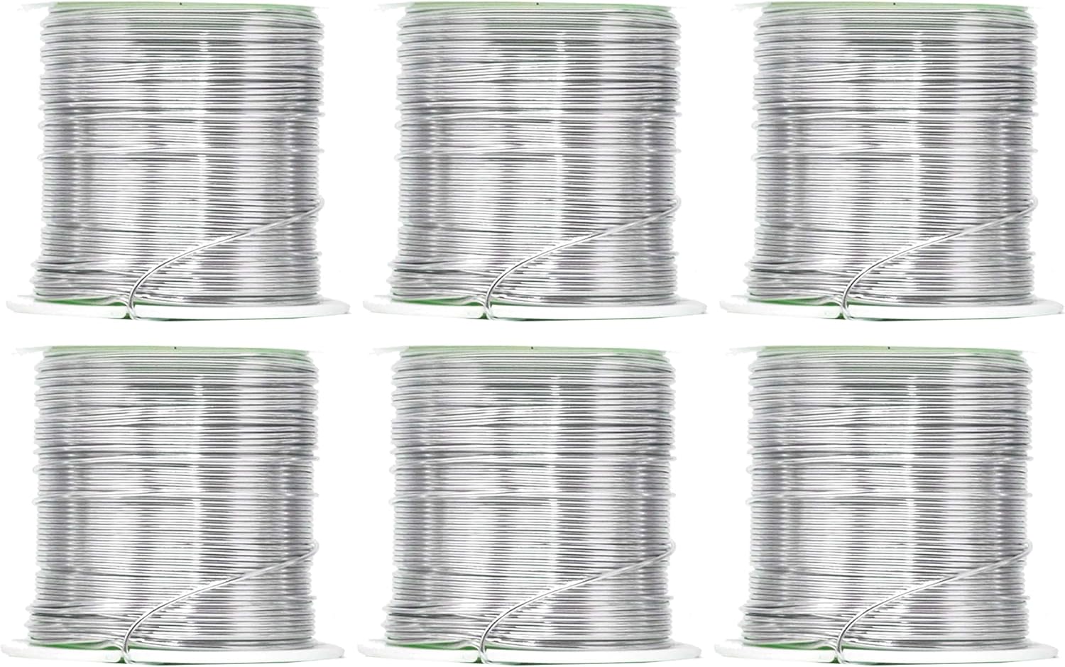 Mandala Crafts 20 Gauge Anodized Aluminum Craft Wire for Jewelry Making - 450 FT Colored Flexible Silver Combo Wire - Bendable for Bonsai Armature Crafting Sculpting - Crafty Corner