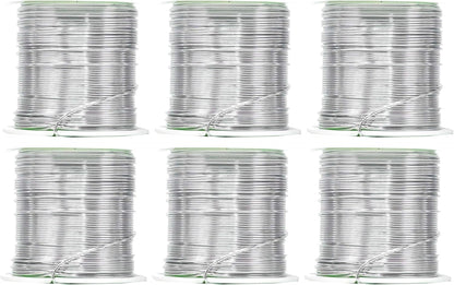 Mandala Crafts 20 Gauge Anodized Aluminum Craft Wire for Jewelry Making - 450 FT Colored Flexible Silver Combo Wire - Bendable for Bonsai Armature Crafting Sculpting - Crafty Corner