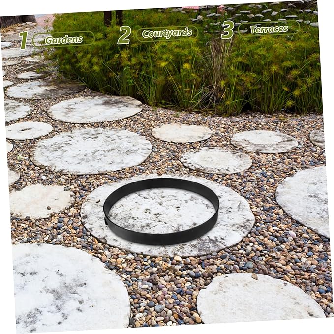 Round Concrete Paver Mold Plastic Path Maker Mould Pavement Mold Easy Clean Reusable Path Paving Mould Unique Garden Tool