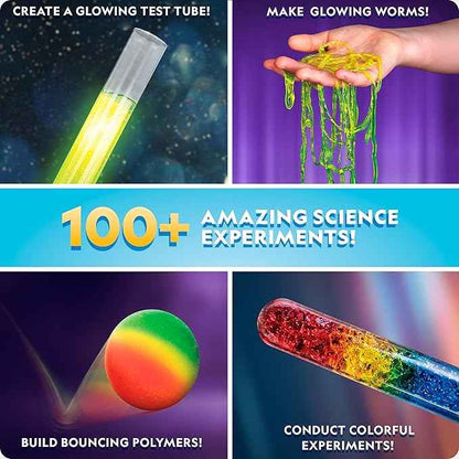 National Geographic Amazing Chemistry Set - Chemistry Kit with 100+ Science Experiments Including Crystal Growing and Reactions, Science Kit for Kids, STEM Gift for Boys and Girls (Amazon Exclusive)
