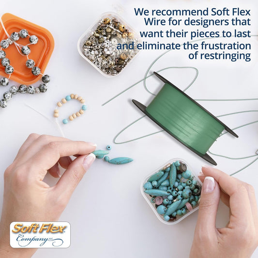 Soft Flex 49 Strand Beading Wire - Medium 0.19 Diameter - 100 Feet Nylon Design Wire - Crafty Corner