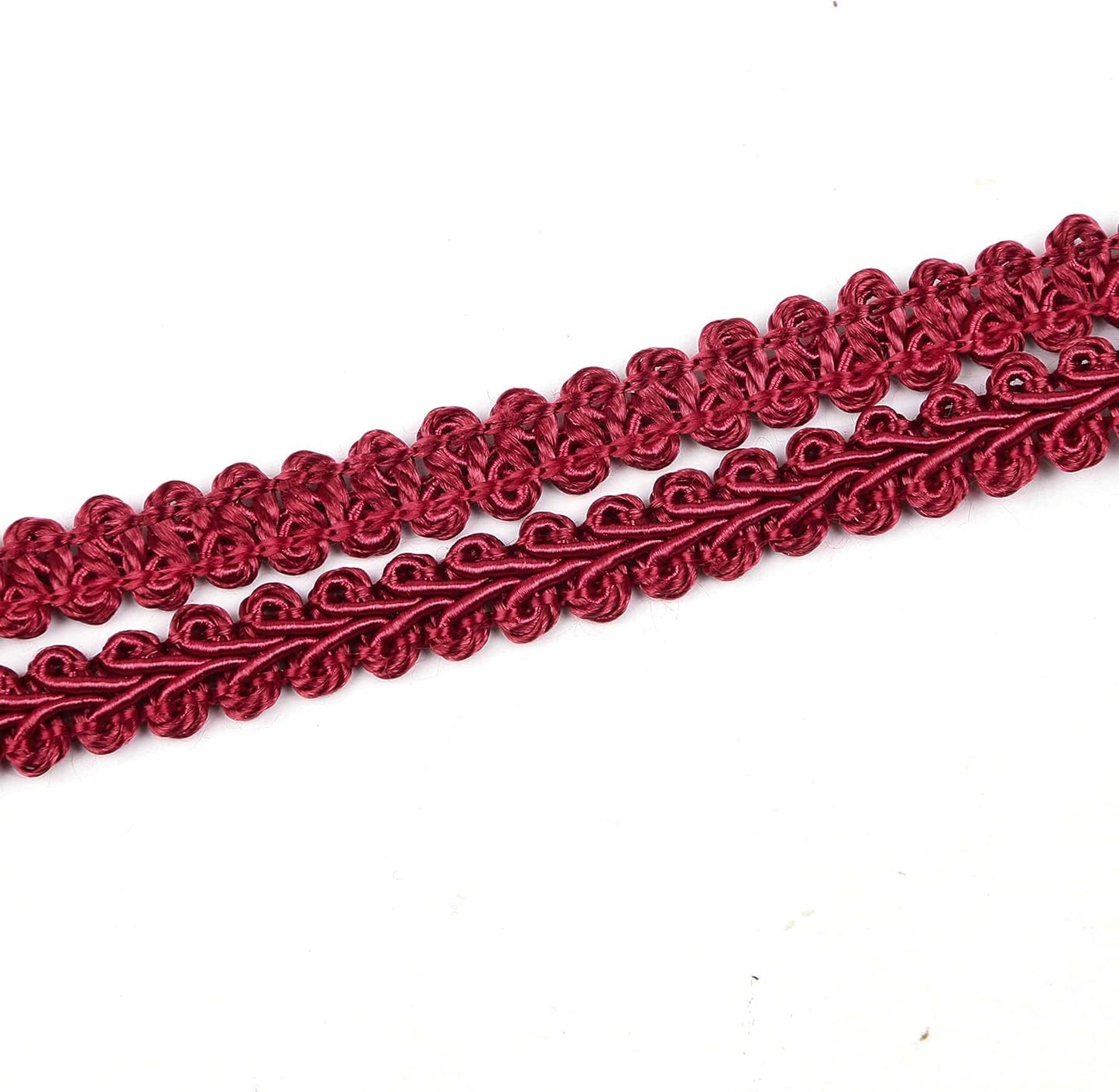 BEL AVENIR Braid Trim 1/2 inch 13.6 Yards French Gimp Basic Sewing Polyester DIY Crafts Costume Home Decorative (Red) - Crafty Corner