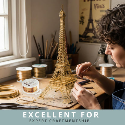 UTILE 18 20 22 24 Gauge 24 ft 99.9% Pure Soft Copper Wire for Electroculture Gardening, Jewelry Making, Crafting Wire Bendable, Plant Wire (Copper 18)