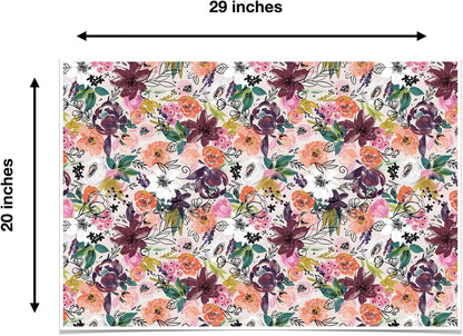 Colors of Rainbow - Twig & Twine - 12 Sheets, 20 inch X 29 inch - Italian Print Tissue Paper for Decoupage Gift Basket Gift Bag Party Crafts (Twig & Twine)
