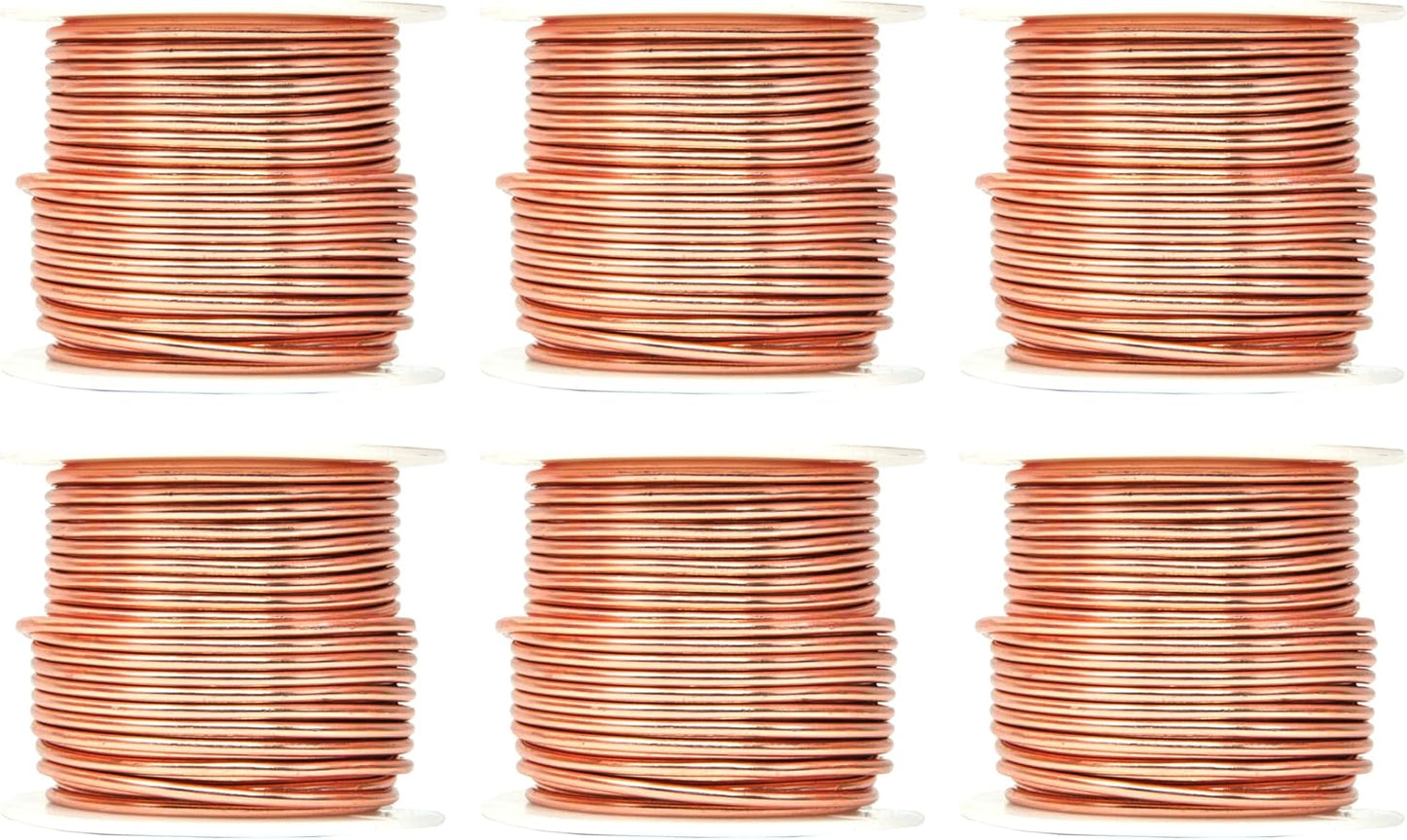 Mandala Crafts 12 Gauge Anodized Aluminum Craft Wire for Jewelry Making - 276 FT Colored Flexible Rose Gold Combo Wire - Bendable for Bonsai Armature Crafting Sculpting - Crafty Corner