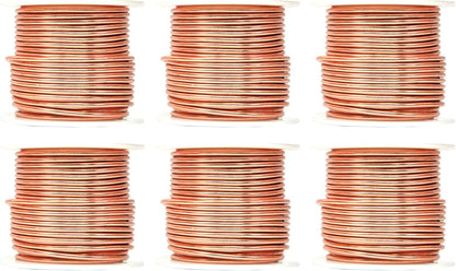 Mandala Crafts 12 Gauge Anodized Aluminum Craft Wire for Jewelry Making - 276 FT Colored Flexible Rose Gold Combo Wire - Bendable for Bonsai Armature Crafting Sculpting - Crafty Corner