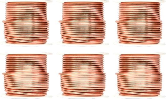 Mandala Crafts 12 Gauge Anodized Aluminum Craft Wire for Jewelry Making - 276 FT Colored Flexible Rose Gold Combo Wire - Bendable for Bonsai Armature Crafting Sculpting - Crafty Corner