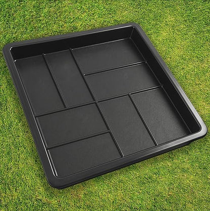 1 pcs Plastic Mold Concrete Parquet Patio Paving Mold - Large Reusable Beautiful Pathmaker Precast Concrete Molds and Forms Stampcrete for Walkways
