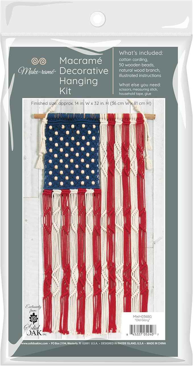 Macrame Hanging Kit - Old Glory
