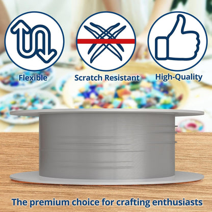 Soft Flex 49 Strand Beading Wire - Heavy 0.24 Diameter - 10 Feet Nylon Design Wire - Crafty Corner