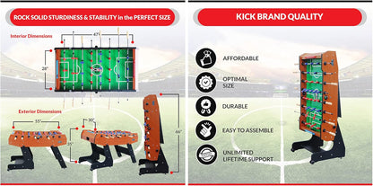 KICK Majesty 55" Folding Foosball Table