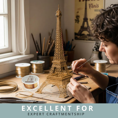 UTILE 18 20 22 24 Gauge 90 ft 99.9% Pure Soft Copper Wire for Electroculture Gardening, Jewelry Making, Crafting Wire Bendable, Plant Wire (Copper 20)