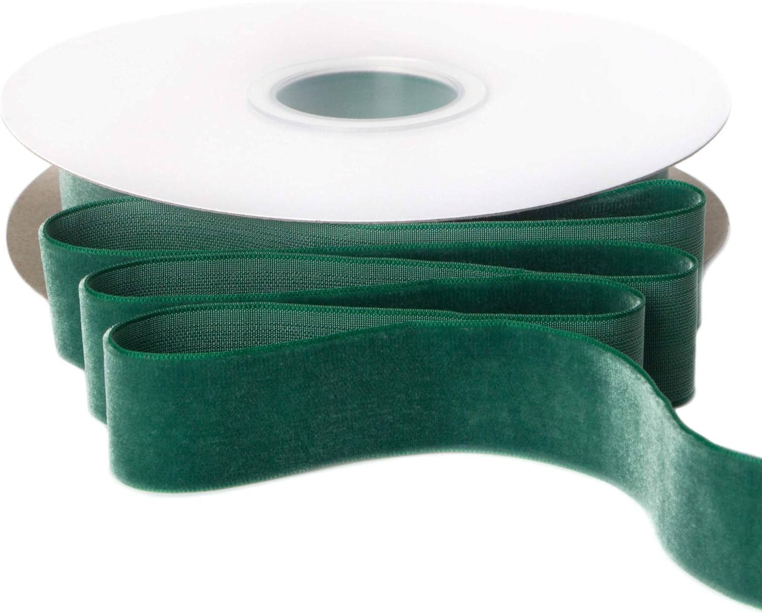 Ribbli Polyester Forest Green Velvet Ribbon,1 Inches,10-Yard Spool,Use for Choker,Gift Wrapping,Floral Bouquets, Boutonnieres - Crafty Corner