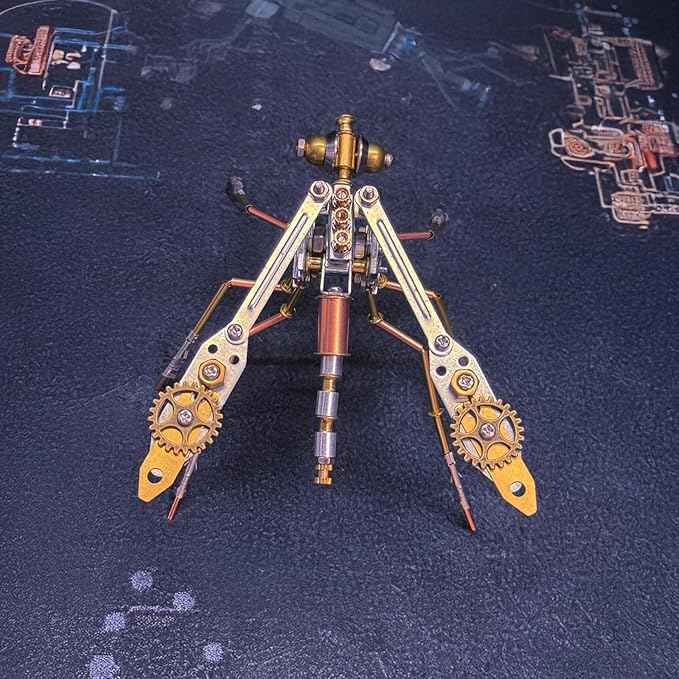 3D Metal Model Kits Mechanical Mosquito Steampunk,Metal Building DIY Projects Insect Bug Hobby Kit Arts and Crafts Sets, Birthday Gift Ideas(Mechanical Mosquito Y)