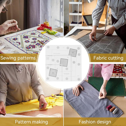 Sewing Rulers, Quilting Rulers Quilting Rulers Curvy Log Cabin Trim Tool Finished Blocks Quilting Template Patchwork Sewing DIY Ruler Quilting Rulers [10 inch]