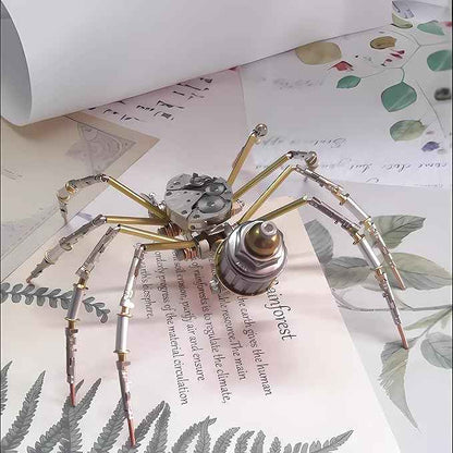 Mechanical Metal DIY 3D Spider Model Insect Brass Puzzle Assembly DIY Gift Craft Hobby for Men for Family and Friends(Mechanical Spider)