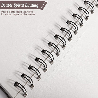 Sketch Book 8.5×11 inch, Spiral Bound Sketch Pad 50 Sheets (68lb/100gsm), Acid-Free Sketchbook for Drawing Painting Sketching, Art Paper Drawing Supplies for Teens Adults Artists Ideal Gifts - Crafty Corner