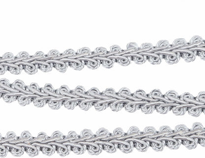 BEL AVENIR Braid Trim 1/2 inch 13.6 Yards French Gimp Basic Sewing Polyester DIY Crafts Costume Home Decorative (Sliver) - Crafty Corner