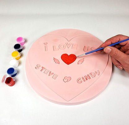 Perfect Craft Sweetheart Customizable Stepping Stone Cast & Paint Kit with Perfect Cast Casting Material