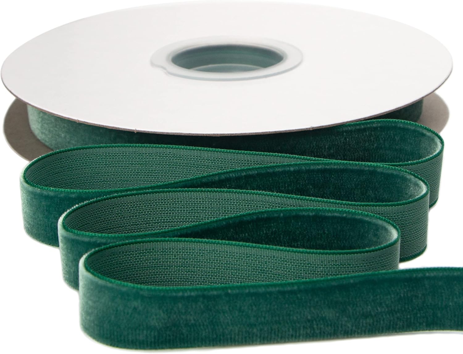 Ribbli Polyester Forest Green Velvet Ribbon,5/8 Inches Continuous10-Yard Spool,Christmas Ribbon for Gift Wrapping,Floral Bouquets, Home Decor - Crafty Corner