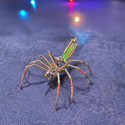 Metal Insect Spider Model Bug Sculpture Steampunk Mechanical 3D Puzzle Kits Craft Projects Hobby Kit Metal Building,Birthday Gifts, Ideas(Mechanical Spider A)
