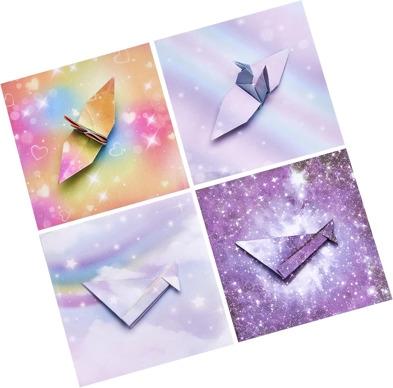 Dreamy Fantasy Origami Paper - 50 Sheets 6x6 Inches - Double-Sided Ethereal Patterns for Magic, Mythical & Celestial Crafts - for Adults, Kids & Artists, Ideal for Scrapbooking. - Crafty Corner