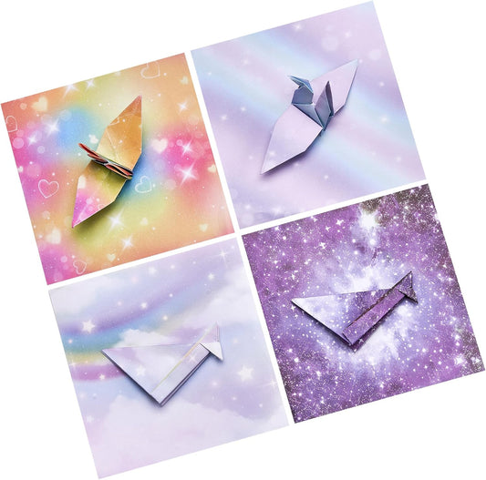 Dreamy Fantasy Origami Paper - 50 Sheets 6x6 Inches - Double-Sided Ethereal Patterns for Magic, Mythical & Celestial Crafts - for Adults, Kids & Artists, Ideal for Scrapbooking. - Crafty Corner