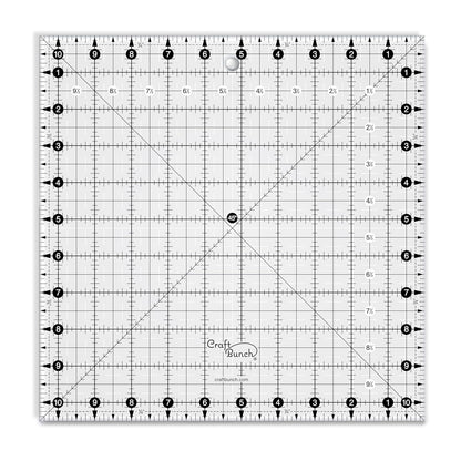 Non-Slip Square Quilt Template Ruler (10.5" x 10.5")