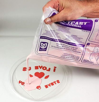 Perfect Craft Sweetheart Customizable Stepping Stone Cast & Paint Kit with Perfect Cast Casting Material