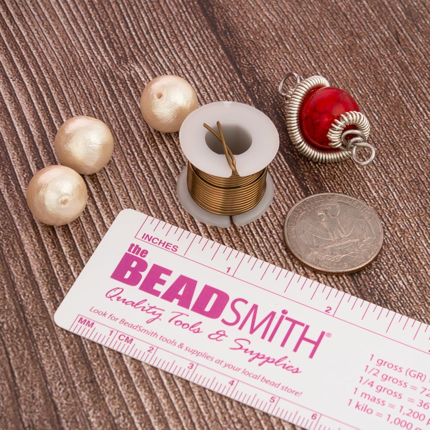 The Beadsmith Craft Wire Assortment - Tarnish-Resistant Copper Wire for Jewelry Making, 6-Pack, 0.75-Inch Mini Spools, 3 Yd Each, 20-Gauge, Assorted Colors, Medium Temper - Crafty Corner