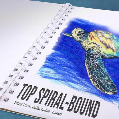 U.S. Art Supply 11”x14 Premium Heavy-Weight Paper Spiral Bound Sketch Book: 90 Pound (160gsm), 30-Sheet Drawing Pad (2 Pack) - Crafty Corner
