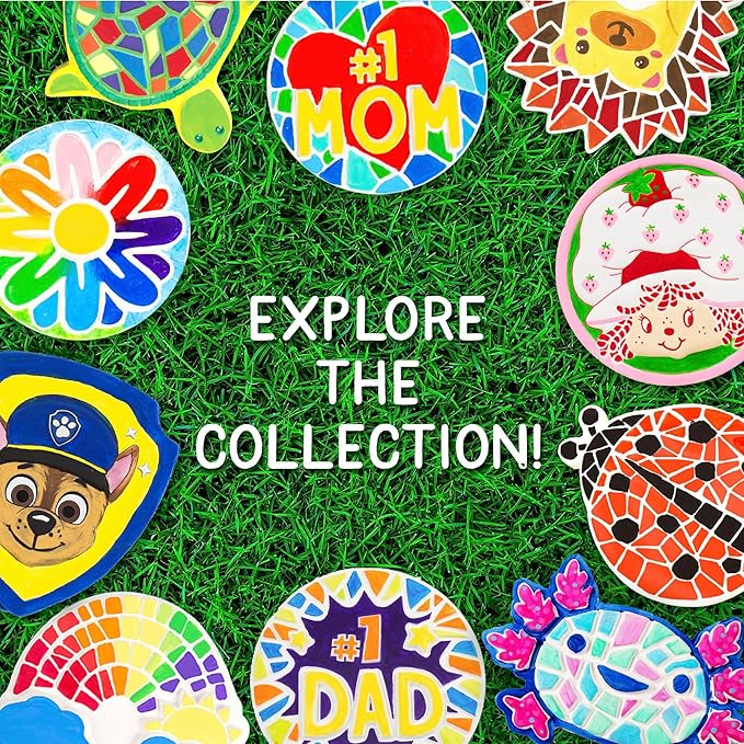 Paint Your Own Strawberry Shortcake Stepping Stone, Stepping Stones for Kids, Arts and Crafts for Kids Ages 8-12, Crafts for Toddler & Adults, Craft Kits, Art Kits for Ages 6-9, Strawberry Gifts