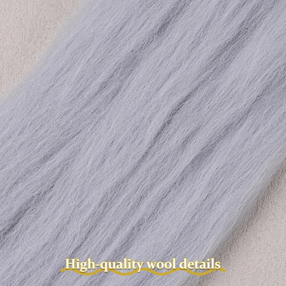 QMNNMA Wool Roving Yarn, Super Wool Chunky Yarn, 14.1oz Wool Felting Supplies