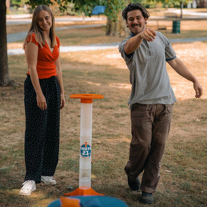 Chute 21 Toss Game – Outdoor and Indoor Bean Bag Toss Game for Backyard, Tailgating, College Parties, Family Fun Backyard Game for Adults and Teens – Portable Game Set, Easy Setup, Travel Bag Included