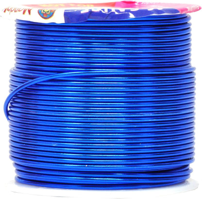 Mandala Crafts 16 Gauge Anodized Aluminum Craft Wire for Jewelry Making – 390 FT Colored Flexible Silver Copper Gold True Blue Purple Pink Wire - Bendable for Bonsai Armature Crafting Sculpting - Crafty Corner