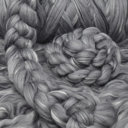 Merino Silk Luxe Tonal Designer Blend. Superfine Merino, Mulberry Silk, Tussah Silk. Top Roving for Spinning or Felting. Stardust 4oz